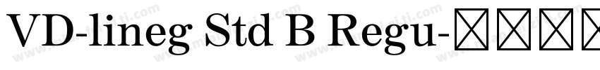VD-lineg Std B Regu字体转换